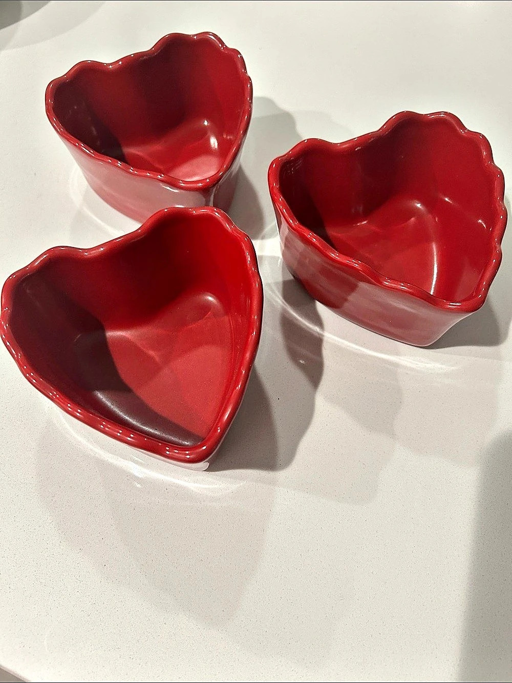 Williams-Sonoma Heart Oven Dishwasher Microwave Safe Red Bakeware Set